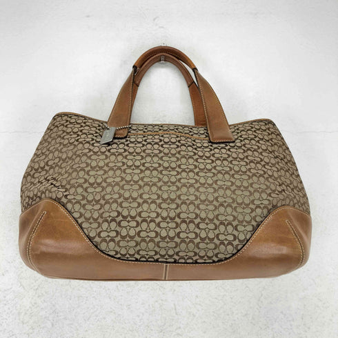 コーチ COACH シグネチャー レザー切替ショルダーバッグ レディース